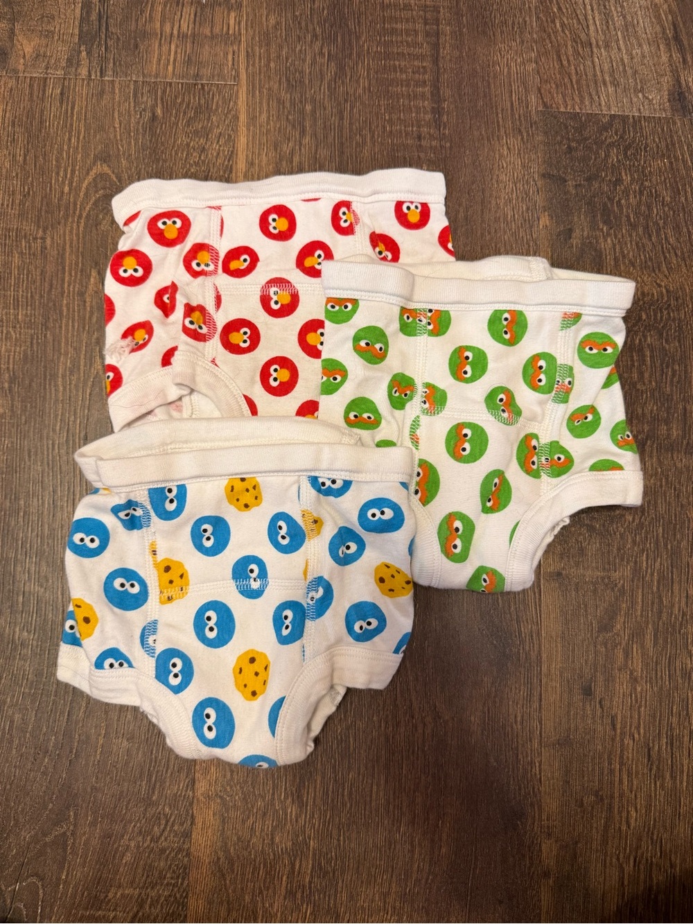 Hanna Andersson Sesame Street Training Underwear Set - Red, Green, Blue NW